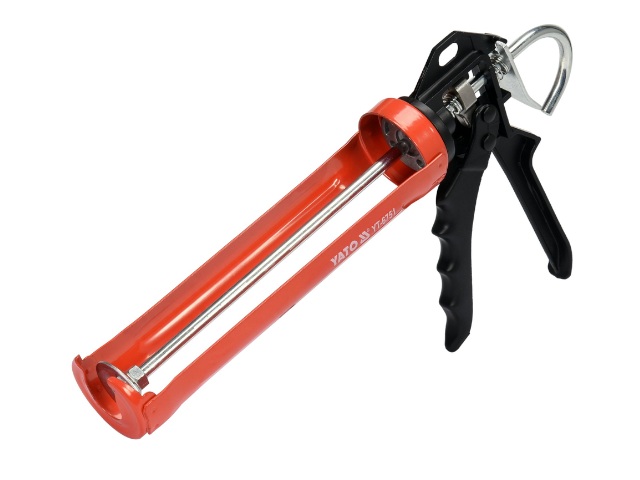 Wyciskacz do silikonu metalowy YATO YT-6751 300ml czerwony