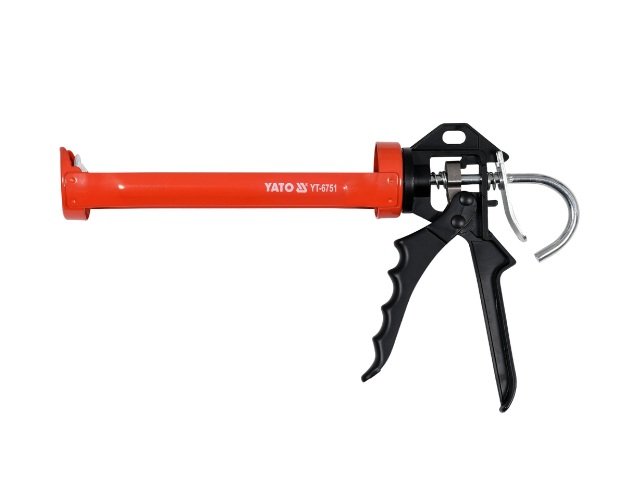 Wyciskacz do silikonu metalowy YATO YT-6751 300ml czerwony