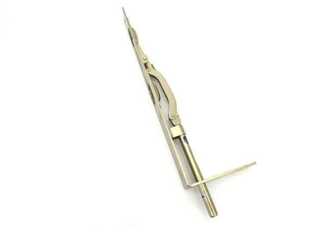 Rygiel/kantrygiel czołowy kątowy KOWAL 270 x28mm ocynk złoty