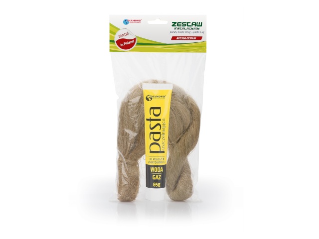 Pakuły lniane 10dag + pasta uszczelniająca 75g WODA C.O GAZ