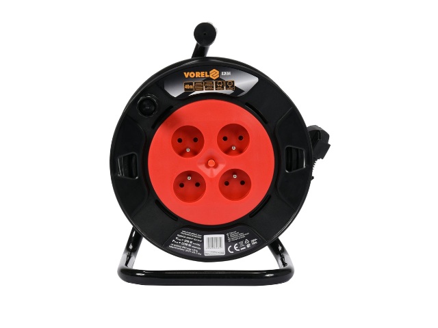 Przedłużacz bębnowy 3×1,5mm 50mb PVC IP20 82685 VOREL