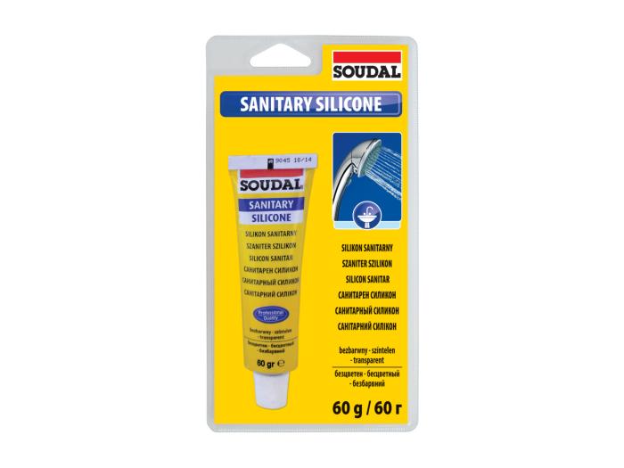 Silikon sanitarny w tubce SOUDAL 60g bezbarwny