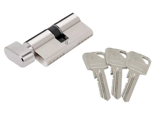 Wkład zamka z gałką ARES G50/50 LOB/ASSA-ABLOY symetryczny nikiel