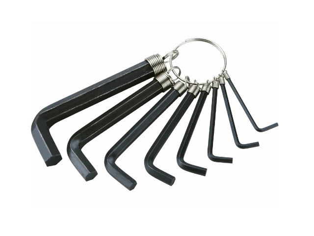 Klucze imbusowe EXTOL CRAFT 2-10mm, czarne