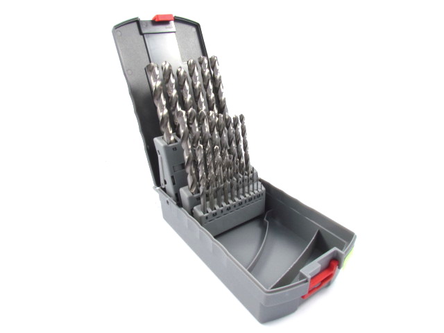 Zestaw wierteł szlifowanych do metalu 1,0 -13,0mm 25szt. EXACT