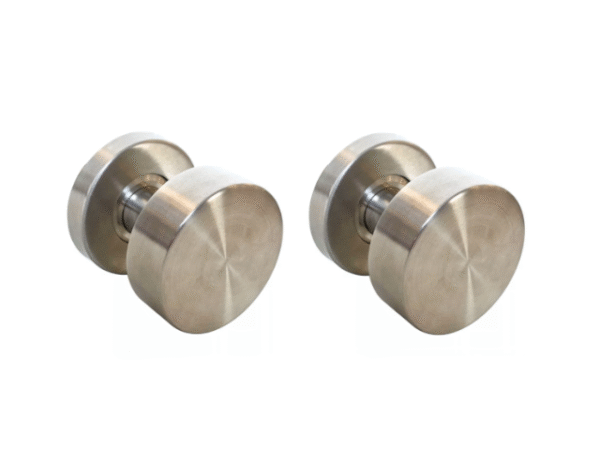 Gałka drzwiowa obustronnie obrotowa płaska INOX 81190