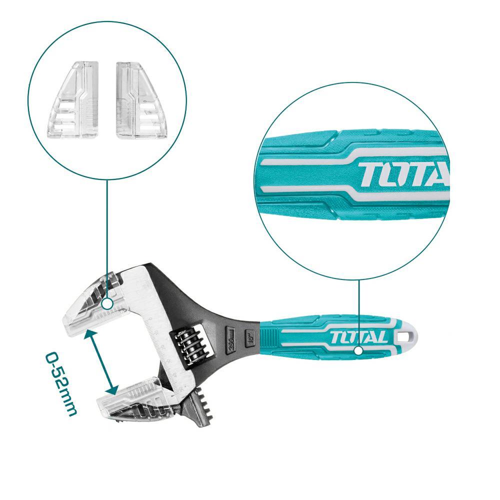 Klucz SZWED 250mm TOTAL THT10210G zakres pracy 0-52mm