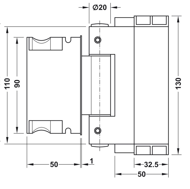 Zawias wpuszczany, SFS intec Easy 3D, do przylgowych drzwi zewnętrznych do 160 kg
